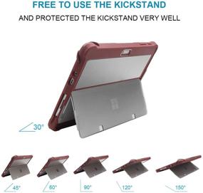 img 2 attached to 📱 Youtec Surface Go 3/2/10 inch Case - Shockproof Rugged Folio Protective Cover for Microsoft Surface Go Tablet