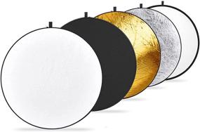 img 4 attached to 📸 Neewer 43 Inch/110 Centimeter Light Reflector 5-in-1 Collapsible Multi-Disc with Bag - Enhances Studio and Outdoor Lighting for Photography