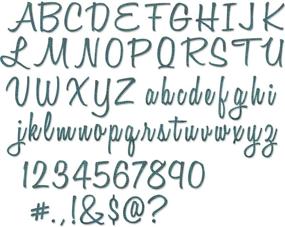 img 3 attached to 🔠 Sizzix 662228 Tim Holtz Blue Thinlits Dies: Upper and Lower Case Alphabet with Numbers for Crafting