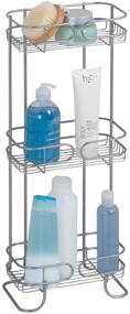 img 2 attached to iDesign Neo Bathroom Shelf Caddy: Organize Your Shower Essentials with Three Shelves in Stylish Matte Black