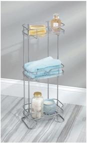 img 1 attached to iDesign Neo Bathroom Shelf Caddy: Organize Your Shower Essentials with Three Shelves in Stylish Matte Black