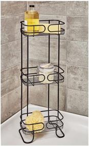 img 3 attached to iDesign Neo Bathroom Shelf Caddy: Organize Your Shower Essentials with Three Shelves in Stylish Matte Black