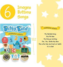 img 3 attached to 🎵 DITTY BIRD Baby Sound Book: Интерактивная книга с музыкой для обучения алфавиту для малышей, мальчиков 1 года и девочек. Идеальные образовательные игрушки и подарки для малышей. Победитель премии!