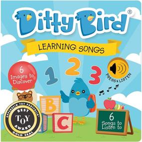 img 4 attached to 🎵 DITTY BIRD Baby Sound Book: Интерактивная книга с музыкой для обучения алфавиту для малышей, мальчиков 1 года и девочек. Идеальные образовательные игрушки и подарки для малышей. Победитель премии!