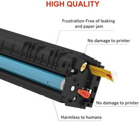 img 2 attached to 🖨️ Top-Quality MYTONER 054H Compatible Toner Cartridge Replacement for Canon Printers (Black Cyan Magenta Yellow, 4-Pack)