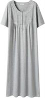 keyocean womens nightgowns: 👗 comfy cotton sleepwear for women's clothing logo