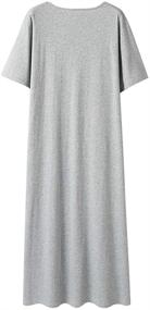 img 3 attached to Keyocean Womens Nightgowns: 👗 Comfy Cotton Sleepwear for Women's Clothing