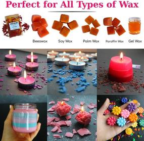 img 1 attached to 🕯️ Enhance Your Candle Making Experience with Cozyours Wax Dye Flakes & Fragrance Oils (16/4 Pack) - Perfect for All Wax Types. 0.21 Oz per Bag!