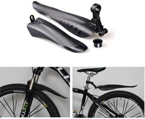 img 1 attached to 🚴 BlueSunshine Dovetail Style Mud Guards Set for 24-28" Bicycles - Adjustable Front/Rear Mudguard Fenders for Mountain & Road Cycling