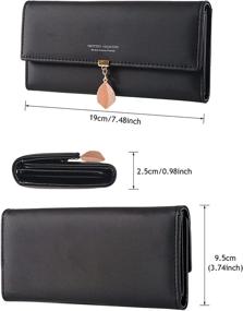 img 1 attached to INNIFER Women's Handbags & Wallets: Leather Tri-Fold Wallet Holder