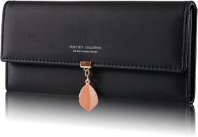 img 4 attached to INNIFER Women's Handbags & Wallets: Leather Tri-Fold Wallet Holder