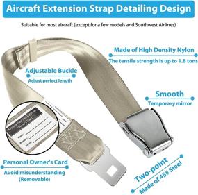 img 2 attached to WaiNynyda Airplane Seat Belt Extender