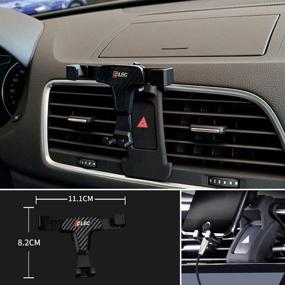 img 2 attached to 📱 GTINTHEBOX Smartphone Mount Holder for 2013-2018 Audi Q3 - Adjustable Air Vent Clip, Fits 3.5-6.0 Inch Phones