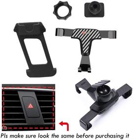 img 3 attached to 📱 GTINTHEBOX Smartphone Mount Holder for 2013-2018 Audi Q3 - Adjustable Air Vent Clip, Fits 3.5-6.0 Inch Phones