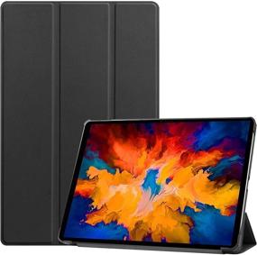 img 4 attached to Чехол ProCase для Lenovo Tab P11 Pro 11.5 дюймов 2020 (TB-J706F / TB-J706L), тонкий и легкий умный чехол с трехслойной подставкой, фолио чехол из твердого пластика для планшета Lenovo Tab P11 Pro 11.5 дюймов 2020 года выпуска - черный