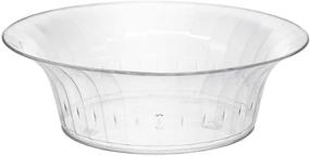 img 4 attached to 🍽️ Premium Clear Party/Salad/Snack Bowls - 10oz, 40-Count - Deluxe Quality Plastic - Elegant Design