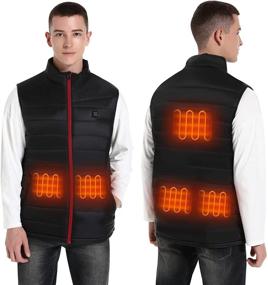 img 4 attached to 🔥 Winna Men's Heated Vest - Lightweight USB Rechargeable Heating Vest for Hunting (Batteries not Included)