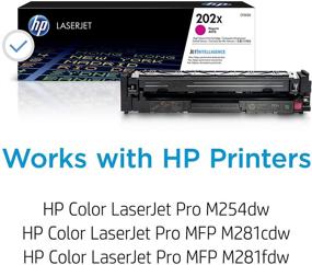 img 3 attached to 🖨 High Yield Magenta Toner Cartridge, HP 202X (CF503X), Compatible with HP LaserJet Pro M254, M281cdw, M281dw, M281fdw