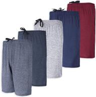 🩳 stay cool and dry: 5 pack of men's sweat-resistant dry-fit performance shorts logo