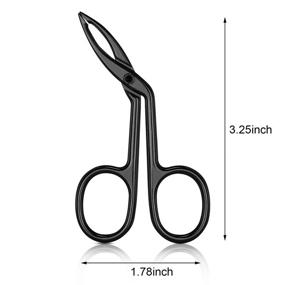 img 3 attached to Eyebrow Tweezers Scissors Straight Hairgripping