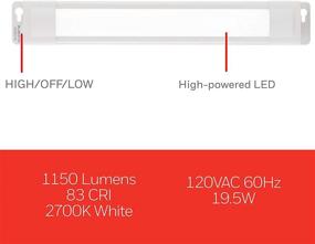 img 1 attached to 💡 UltraPro 36in. Linkable LED Light Fixture: Versatile Brightness Settings for Kitchen Under Cabinet Lighting - slim, convenient, and efficient!