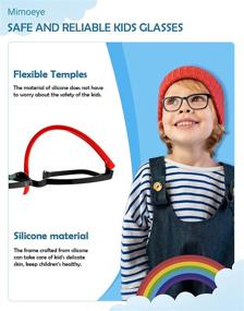 img 1 attached to Mimoeye Kids Blue Light Glasses - Ideal for Boys and Girls Ages 3-12