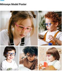 img 2 attached to Mimoeye Kids Blue Light Glasses - Ideal for Boys and Girls Ages 3-12