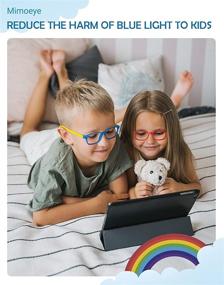 img 3 attached to Mimoeye Kids Blue Light Glasses - Ideal for Boys and Girls Ages 3-12