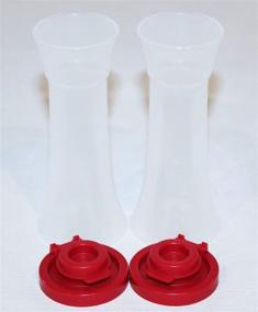 img 2 attached to Tupperware Small Hourglass Red Salt and Pepper Shaker Set - 4 Inch