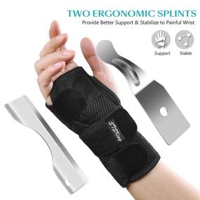 img 3 attached to 🖐️ Adjustable Carpal Tunnel Wrist Brace for Optimal Support