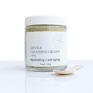 🌾 honeybee gardens gentle cleansing grains: a versatile solution for aging skin - gluten free, vegan, and cruelty free - use as a cleanser, exfoliator, or mask logo