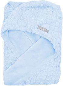 img 1 attached to 👶 Stay Stylish and Keep Your Little Ones Cozy with the Pastel Blue Baby Car Seat Blanket by Everyday Kids: A Bunting Swaddle Wrap for a Clean and Comfortable Ride