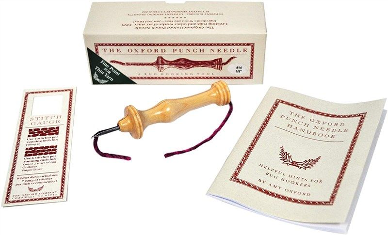 oxford wood punch needle hooking 로고