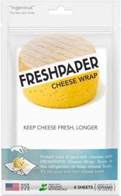 img 4 attached to 🧀 FRESHPAPER Food Saver Sheets for Cheese by THE FRESHGLOW Co - 8 Reusable Sheets (1 Pack) - Made in the USA - Extend Cheese Freshness 2-4x Longer