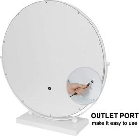 img 1 attached to 💄 Large 19.7-inch Vanity Mirror with 3 Color Modes - LED Lighted Makeup Mirror with Hollywood Style, Dimmable Touchscreen Cosmetic Mirror for Dressing Table - Perfect for Mother's Day
