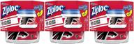 🏈 nfl atlanta falcons ziploc twist 'n loc containers, small, 2 count, pack of 3 (6 total containers), ideal for food storage and meal prep logo