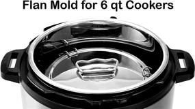 img 1 attached to 🥘 Stainless Steel Flan Mold 63 oz with Ergonomic Handle, Instant Pot Compatible for Easy Lifting, Pot in Pot Cooking, Bakeware, Pressure Cooker Accessories - EasyShopForEveryone [Available in 3qt, 6qt, 8qt Sizes]