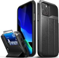 📱 vena vcommute wallet case: military grade drop protection for iphone 11 pro (5.8"-inch 2019) - space gray logo