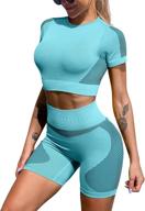 lnsk womens workout seamless sportwear logo