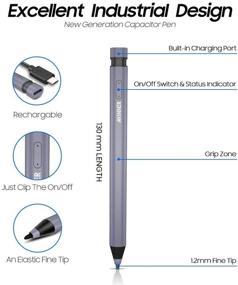 img 1 attached to 📱 A Brilliant AWINNER Grey Pencil: The Ultimate iPad Compatibility