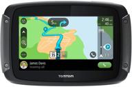 🏍️ tomtom rider 550 motorcycle gps navigation device, 4.3 inch, with global maps, motorcycle-specific winding and hilly road routes, wifi updates, traffic alerts and speed cameras, siri and google now compatible logo