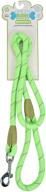 🐾 super strong reflective dog rope leash - 4 feet long for nighttime walks with greenbone logo