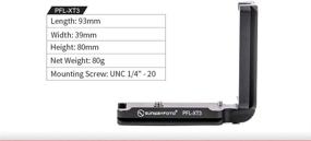 img 1 attached to 📷 Sunwayfoto PFL-XT3: ARCA/RRS Compatible L Plate/Bracket for Fuji X-T3 Camera