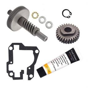 img 4 attached to 🔩 Whirlpool Stand Mixer Compatible Parts: 9709231 WP9709231 Worm Gear, 9706529 W11086780 Gear, Snap Ring, 1.8 Oz Grease, 9703445 Thrust Bearing, and 9709511 Gaskets