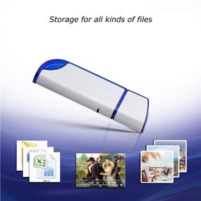 img 2 attached to High-capacity USB Drive: 32G FAT32 Flash Memory 📷 Stick for Computer/Laptop, Ideal for Photo/Video Backup with Indicative Light