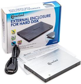 img 1 attached to 💾 Enhanced HDD External Enclosure - Connectland CL-ENC25035, USB 3.0, 2.5" SATA III, 6Gbps, Tool-Free Installation, Durable Aluminum Build