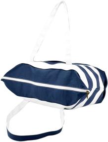 img 1 attached to 👜 Stylish DALIX Striped Premium Cotton Canvas Women's Handbags & Wallets for Chic Fashionistas