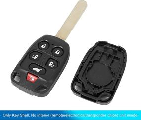 img 1 attached to «🔑 Обновите свой Honda Odyssey 2011-2013: X AUTOHAUX безключевой пульт дистанционного управления корпус ключа - премиальная черная замена N5F-A04TAA»