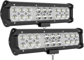 img 4 attached to 🔦 YITAMOTOR LED Light Bar 2 Pack - 54W, 9-inch Offroad Spot Flood Combo Lights for Van ATV Motorcycle Truck Boat Golf Cart, Waterproof, 12V - 2 Years Warranty