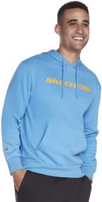 img 4 attached to Skechers Heritage Pullover Hoodie Sweatshirt Men's Clothing for Active